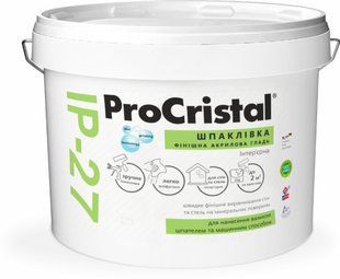 Шпаклевка акриловая ProCristal гладь Финиш ИР-27 16кг 3400000002342 фото