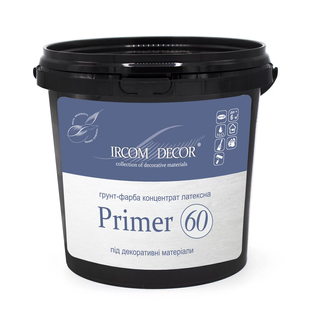 Ґрунт-фарба для декоративних матеріалів Ircom Decor Primer 60 Біла 0,8 л i00400729 фото