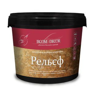 Декоративна штукатурка Ircom Decor Рельєф Мікроцемент Біла 15 кг i00800091 фото